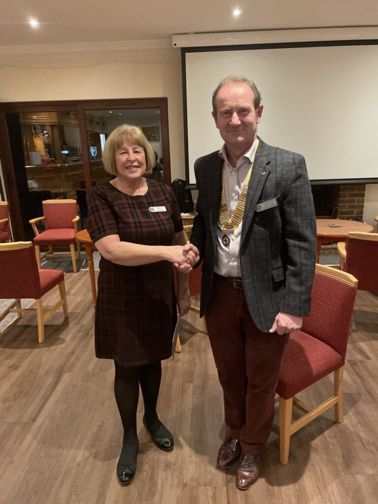Rotary welcomes another new member
