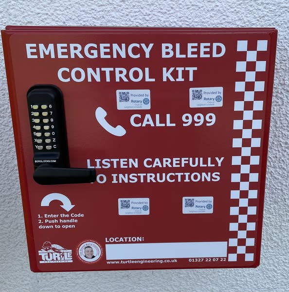 Life saving bleed kits now operational thanks to Rotary